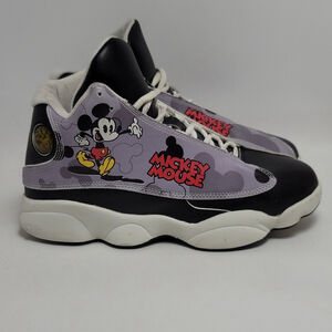 Boys High Top Cartoon Multicolor Sneakers Size 5